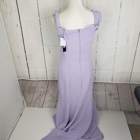 Avery G Off Shoulder Crepe Evening Gown Prom - Picture 4 of 7